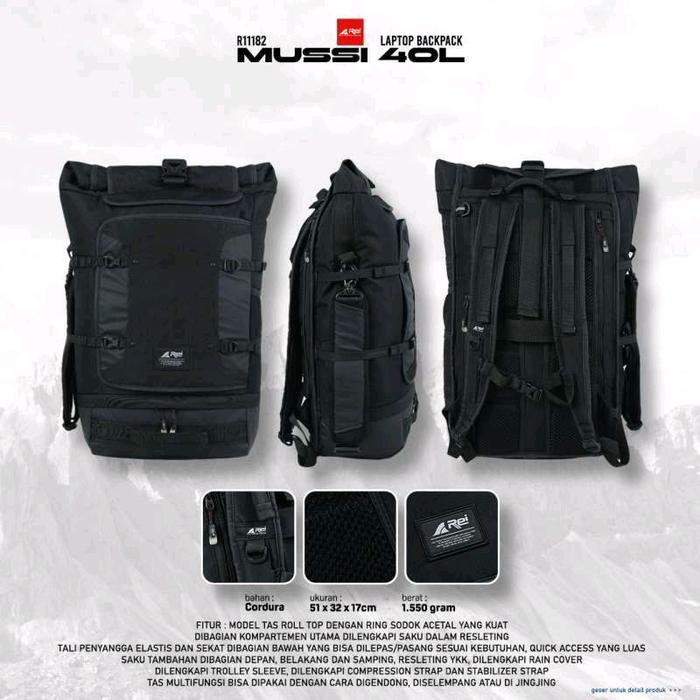 Tas Laptop Mussi 40L Arei Outdoorgear art 1182