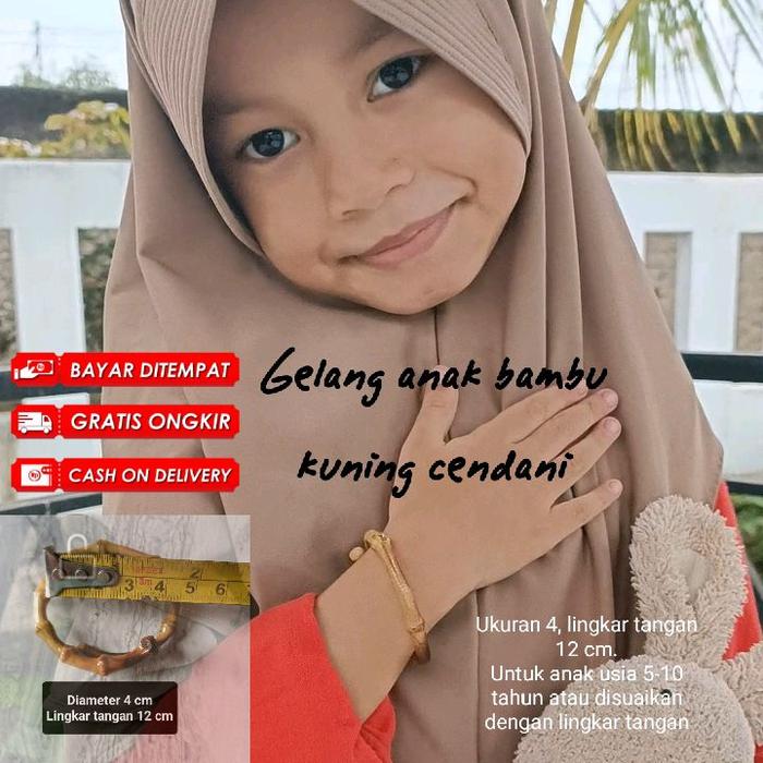 Gelang anak bambu kuning cendani