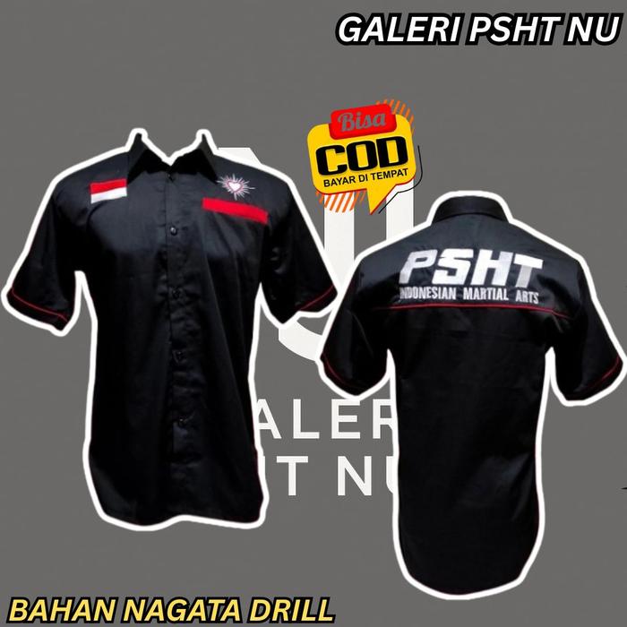 Hem Warga Psht - Kemeja Full Bordir Lengan Pendek PSHT INDONESIAN MARTIAL ARTS