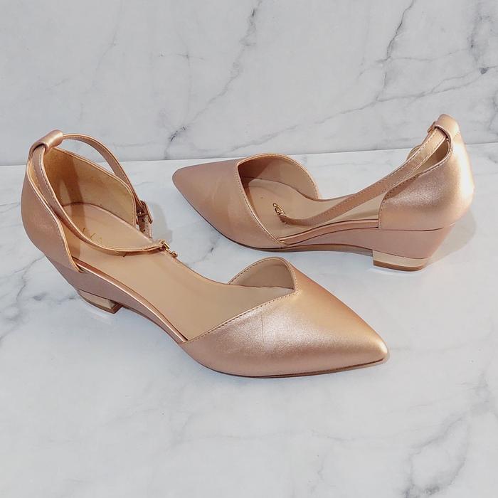 sepatu wanita vincci ex malaysia original rose gold size 5 insole 23 cm
