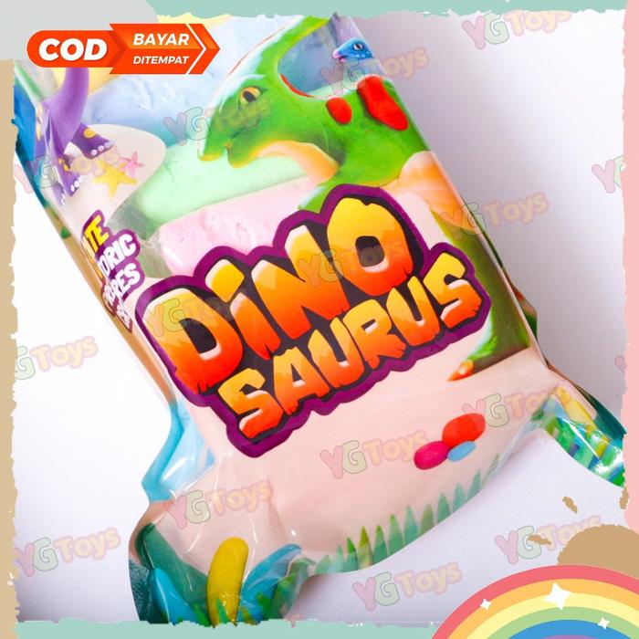 YGtoys Mainan Clay Anak isi 12pcs Clay Dino Mainan Plastisin Bentuk Edukasi Anak
