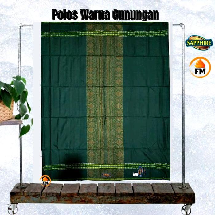 Sarung Tenun Shappire Motif Polos Warna Gunungan PWG premium Pria Dewasa Sarung Safir Sapire Shapir