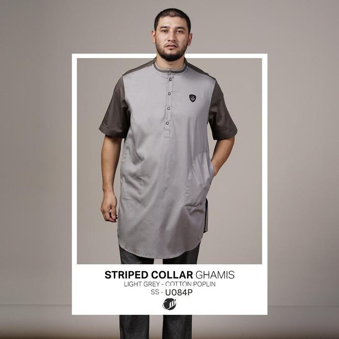 Ghamis Striped Collar Gamis Samase U084P