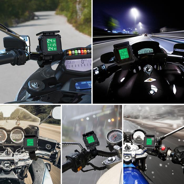 TPMS Motorcycle Tire Pressure Monitoring Waterproof Motorcycle TPMS