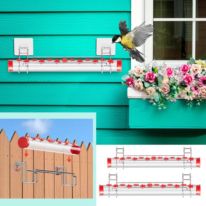 Bird Feeder Flower Design Hummingbird Bird Feeder Outdoor Bird Water