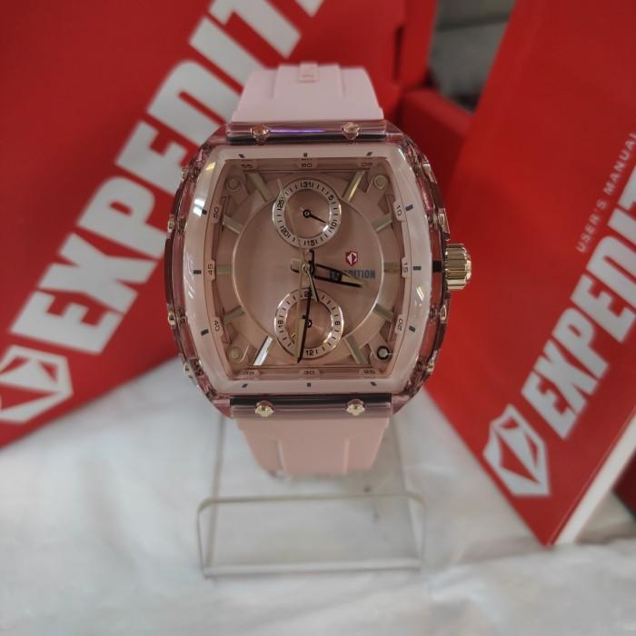 Jam Tangan Wanita ORIGINAL EXPEDITION E 6814 M Rubber All Steel