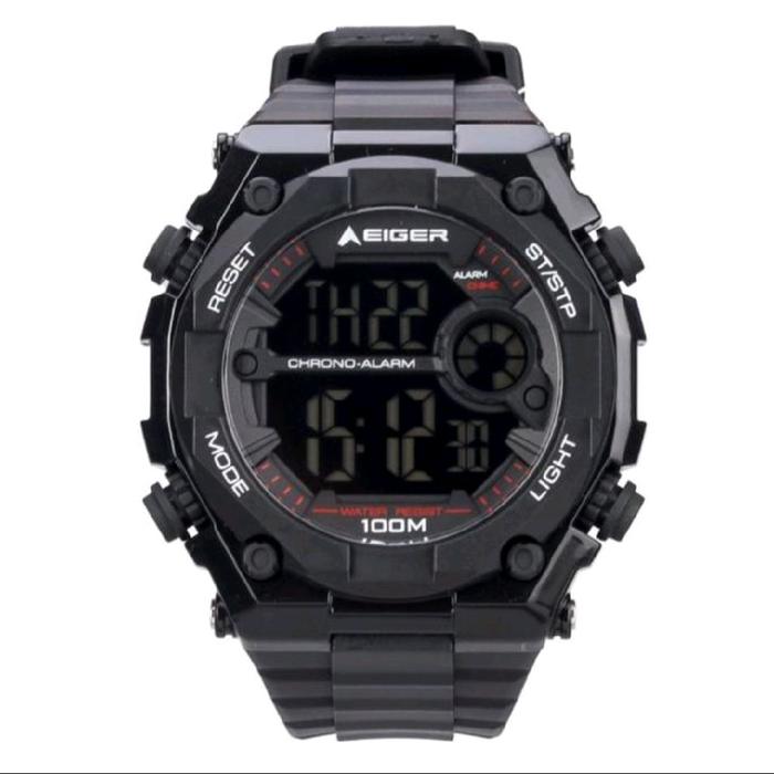 Eiger Jam Tangan Digital Original Eiger Jam Gunung Tahan Air 100M dengan Fungsi Chrono Alarm dan Mod