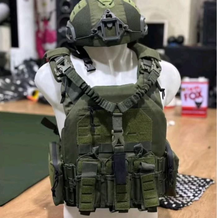 1set BodyVest rajawali/Helm Tactical/Talisandang M4