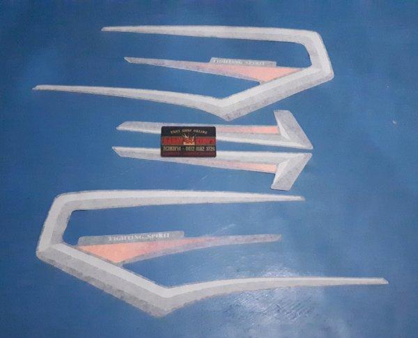 STRIPING RX KING LIST STICKER RX KING 2001 HITAM LOSTPACK N1