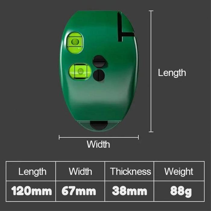 Level Laser 90 Derajat Siku Infrared Horizontal Vertical  DC02 Alat Ukur Siku Kelurusan Lantai Permu