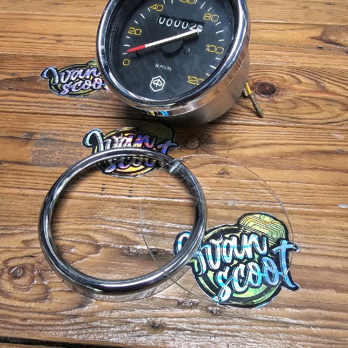 kaca ring spido speedometer vespa px bulat