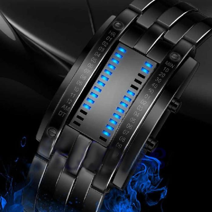 Fashion Creative Digital Watch Men Binary Watch Waterproof Sport