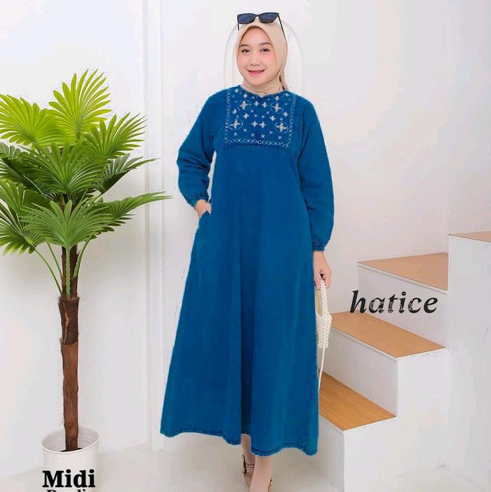 MIDI GAMIS JEANS ORI HATICE