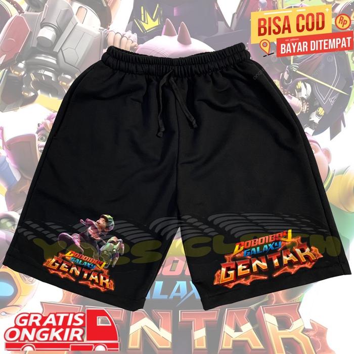 CELANA PENDEK ANAK BOBOIBOY GENTAR GALAXY KARAKTER NEW DARI BAHAN COTTON COMBED CELANA ANAK MAIN BUA