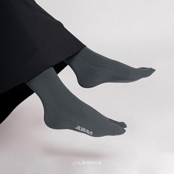 U㊛A4 JILBRAVE BERYL SOCKS KAOS KAKI POLOS JEMPOL MUSLIMAH BAHAN NYLON ELASTIS DIATAS MATA KAKI M♥T3