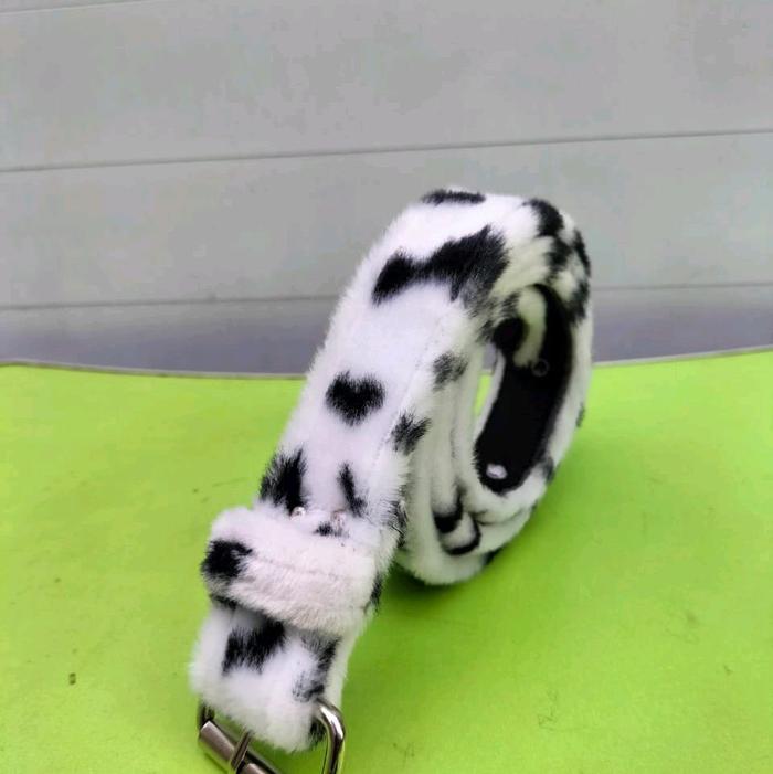SABUK PUTIH LEOPARD/SABUK MACAN PUTIH/UNISEX Motif Leopard Elegan untuk Pria dan Wanita