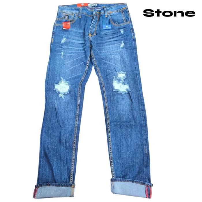 Celana Panjang Sobek HUGO GLASS Stretch Original