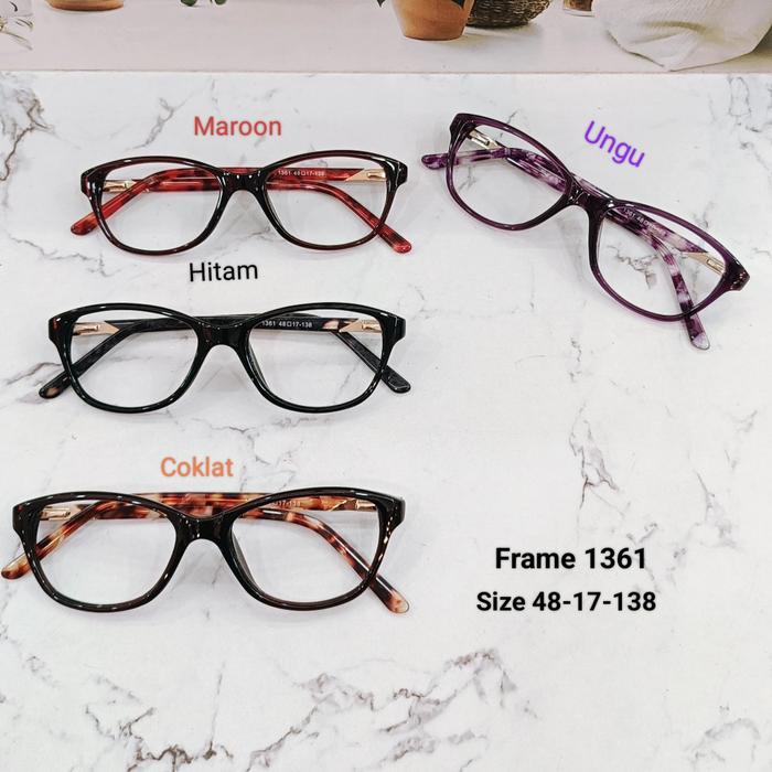 Kacamata model Cat eye Kode Frame 1361