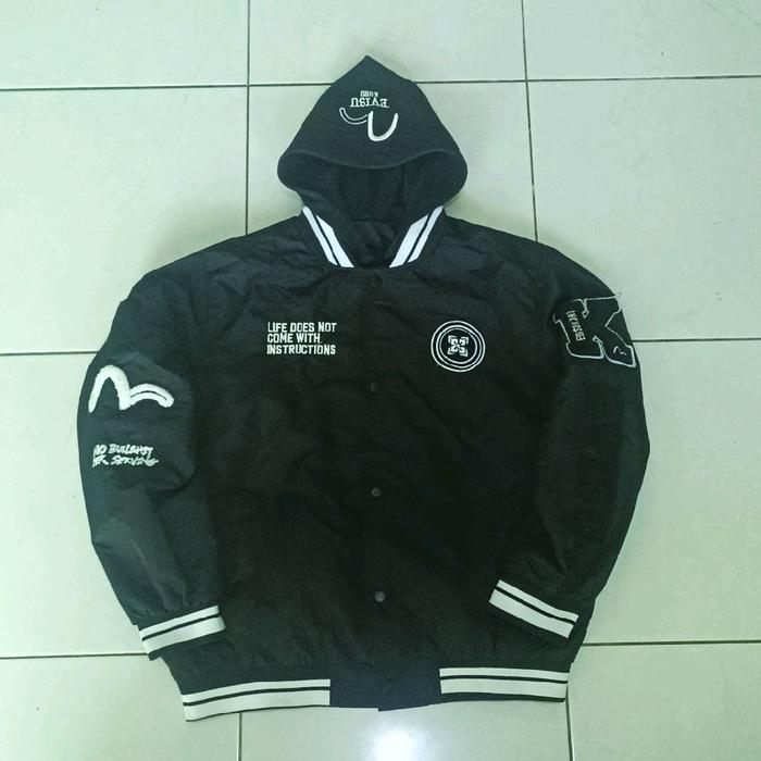 evisu kuro varsity jacket full bordir
