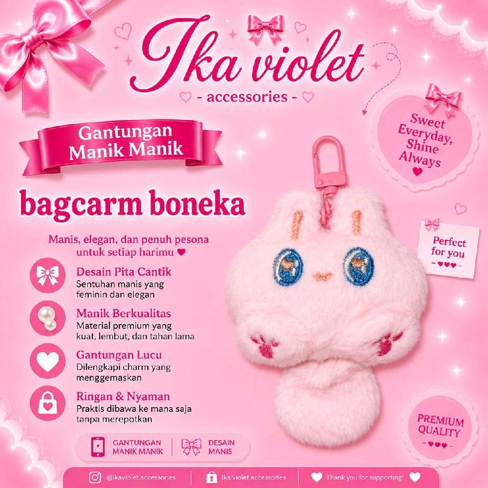 Ika violet - strap hp - gantungan hp - gantungan kunci - gantungan boneka lucu ukurang sedang