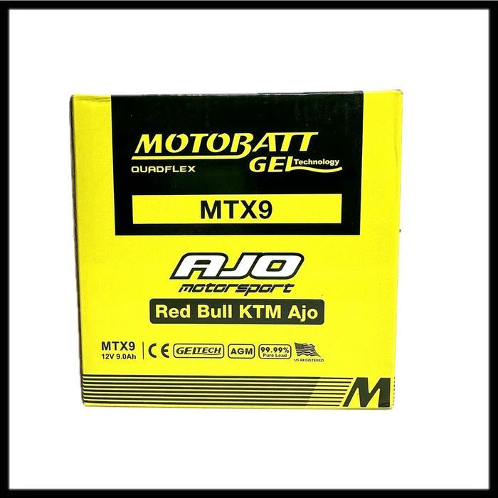 Aki Motor Suzuki Thunder 125 Motobatt MTX9 Aki kering / Aki Gel