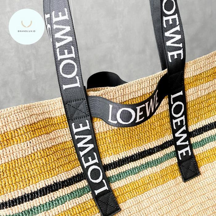 LOEWE PAULA IBIZA FOLD SHOPPER TOTE BAG MULTICOLOR