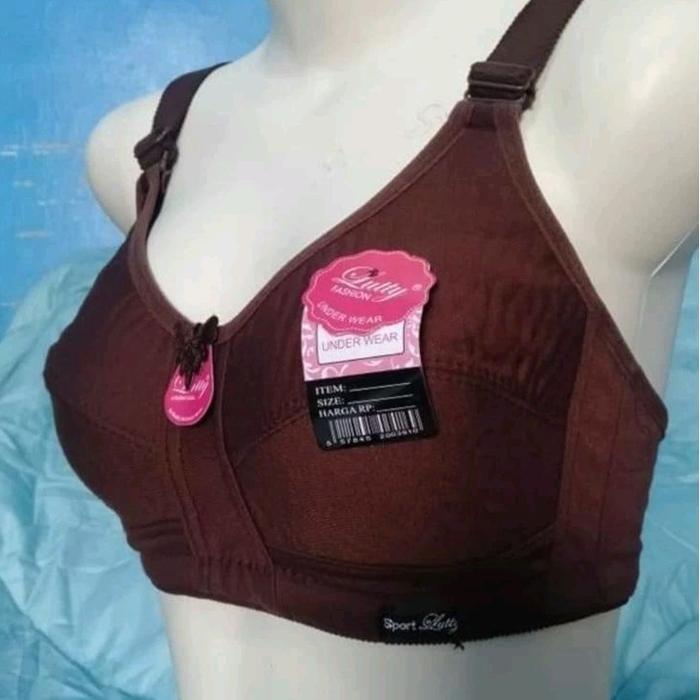 SIZE 34-46 ...BRA SPORT LUTTY KAIT 3 & TALI LEBAR/BH SPORT TANPA BUSA & KAWAT MEREK LUTTY