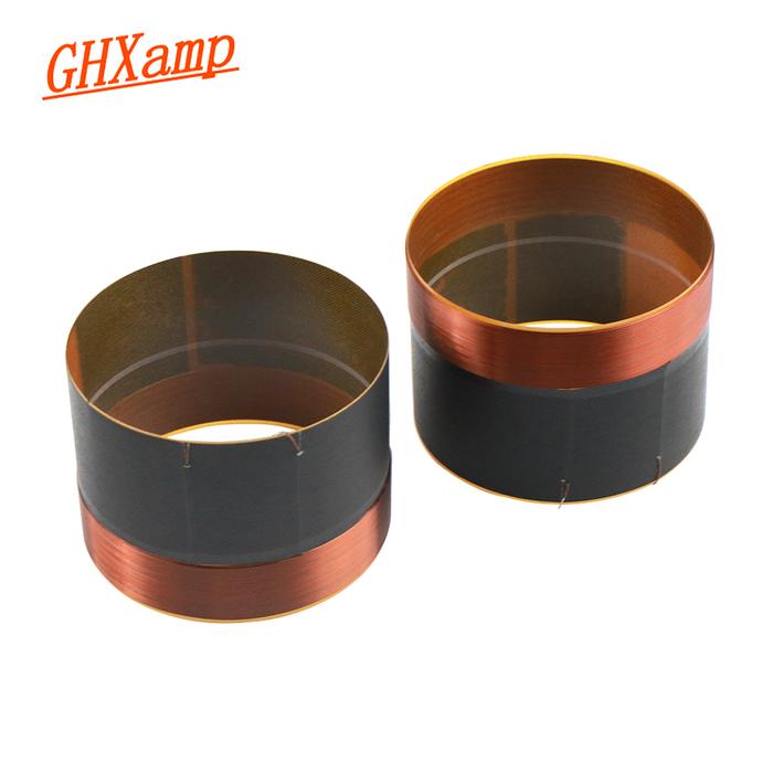 Ghxamp 75.5 Mm Woofer Voice Coil Kaca Serat Kawat Tembaga Murni Dua