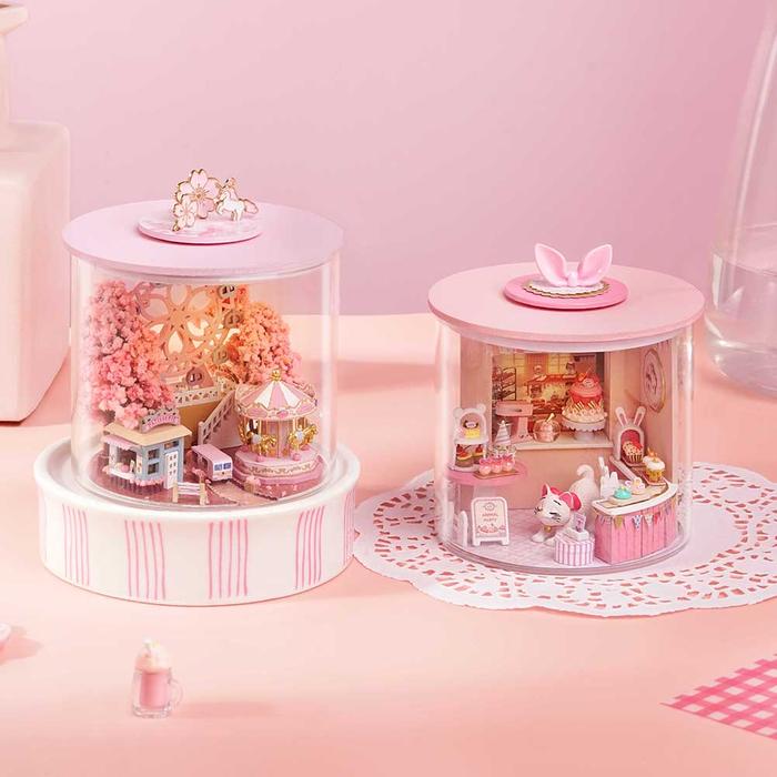 3D Doll House Diorama Toys DIY Miniature Doll House Puzzle Model