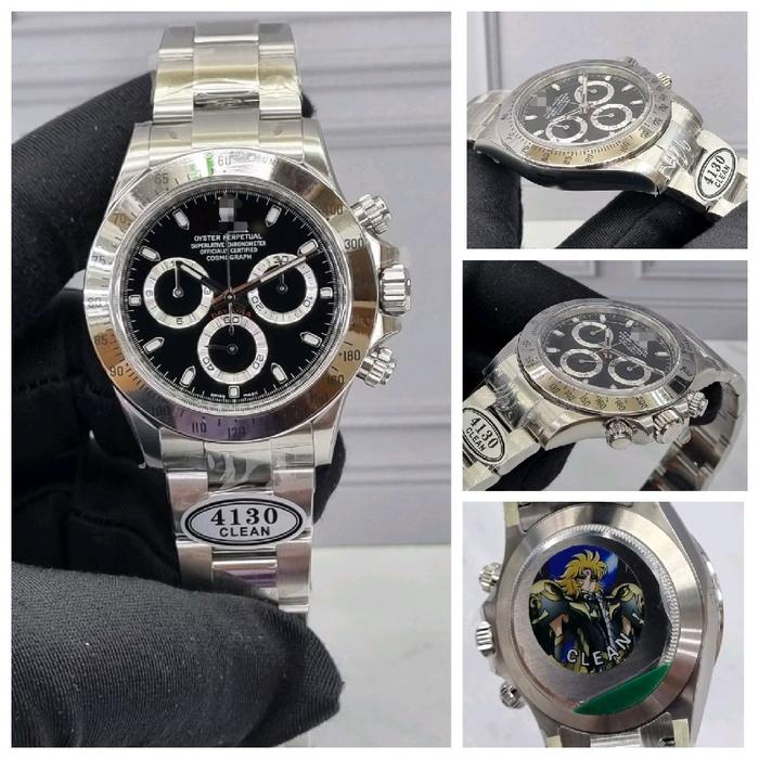 Dr.Jam II RLX DAYTONA BLACK 904L SS BEZEL REF. 116520 CLEAN V2 4130