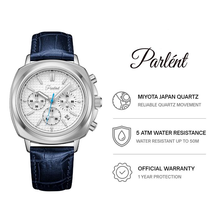 Parlent Nexis - Jam Tangan Pria 42mm, Miyota Japan Quartz Movement, Waterproof 5ATM (50M), Stainless