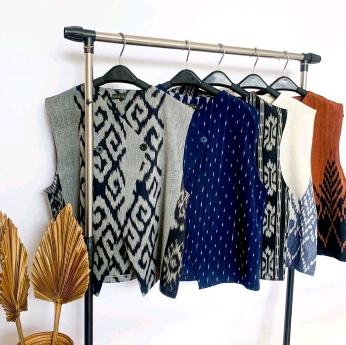 Aruna Vest Tenun - Vest Tenun - outer Tenun