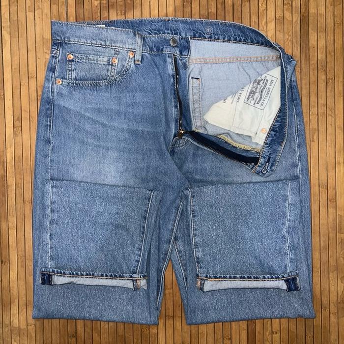 CELANA PANJANG 505 COOL MAX REGULAR FIT STRETCH CLASSIC LIGHT BLUE DENIM JEANS polo ralph lauren hug