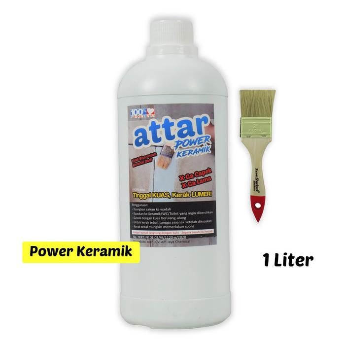 Formula BARU! ATTAR Power Pembersih Kerak KERAMIK / WC / Toilet 1 Liter