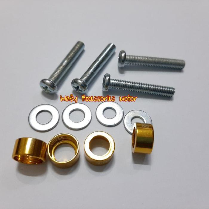 Baut Visor dan Moel variasi 4 Pcs Baud Visor Vixion Nmax cb150r Dll