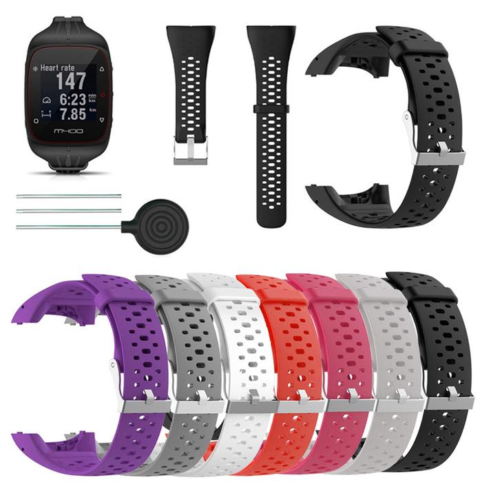 Silicone Wristband Strap for Polar M400 M430 GPS Sports Smart Watch Replacement Watchband Bracelet W