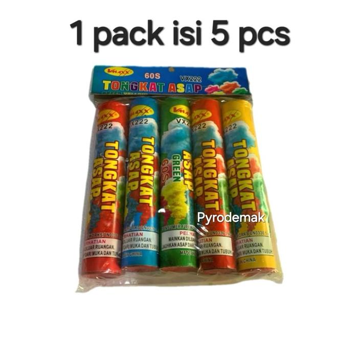 PIPA ASAP WARNA N1 - 5 pcs 60detik WARNA WARNI Outdoor