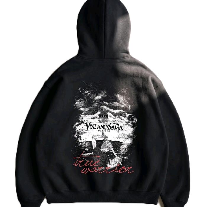 Hoodie Anime Vinland Saga True Warrior Cotton Fleece 280 gsm - Hoodie Thorfin Vinland Saga