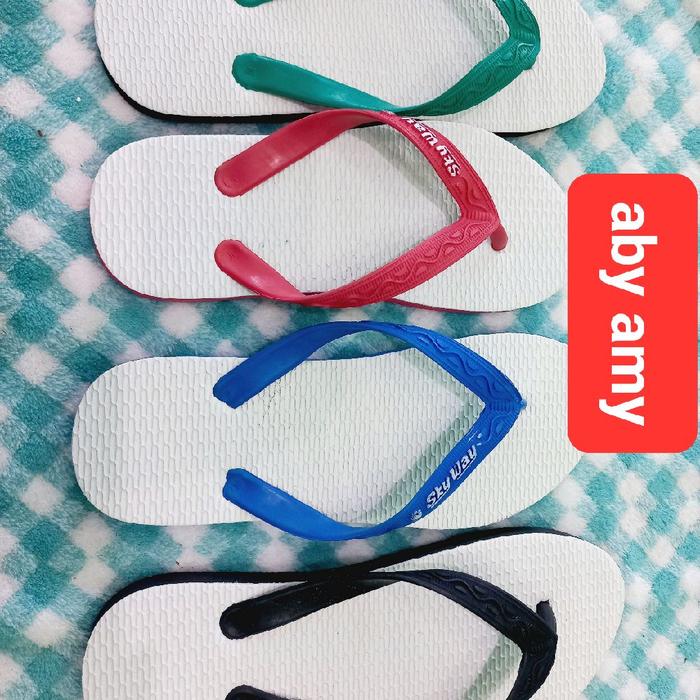 sandal japit skyway 1paket isi 6pcs nyaman buat sehari-ahri Sendal Jepit Pria n wanita