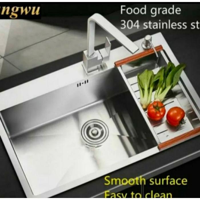 Kitchen sink 6045 stainless (body only)golden hand,inobe,jkm