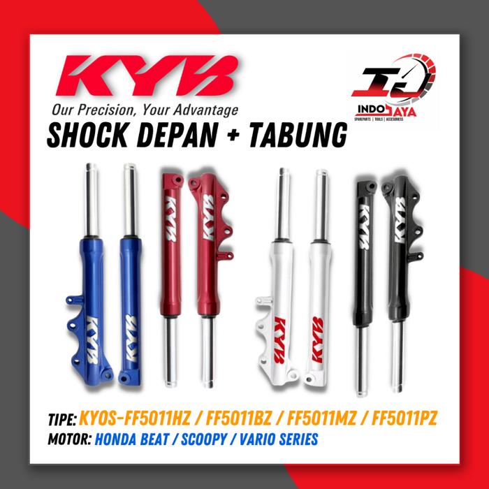 Indra Motopart - [New] SHOCK DEPAN + TABUNG KAYABA KYOS-FF5011 SERIES UNTUK BEAT / VARIO / SCOOPY / 