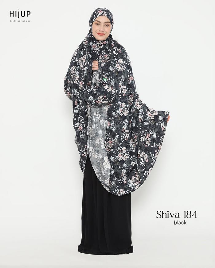 TATUIS Mukena Shiva 184 Prayer Set Wanita Motif Bunga Bahan Rayon
