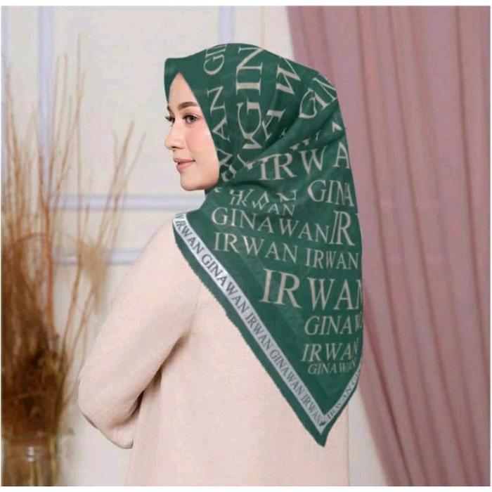 Hijab Segiempat Motif S4 Deenay Lasercut Voal Premium Berkualitas Tinggi - Muslim Kerudung Seragam