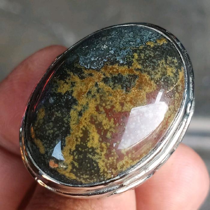 Batu Pancawarna Klawing - Akik Pancawarna - Cincin Batu Akik