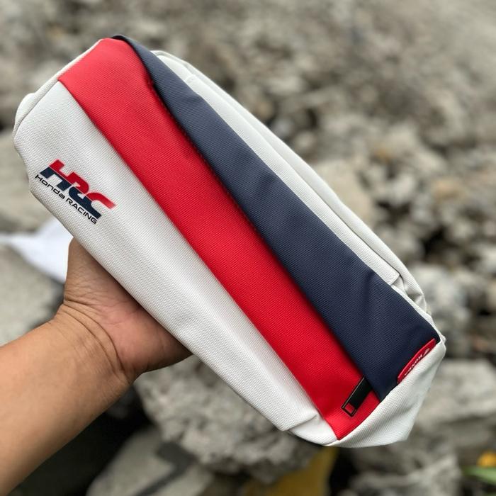 TAS SLEMPANG HRC TAS ORIGINAL MARCENDES HONDA RACING TAS SAMPING ORIGINAL HRC