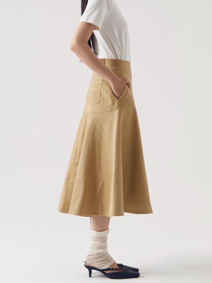Nasl By Nagita Slavina Khaki Hipline Skirt