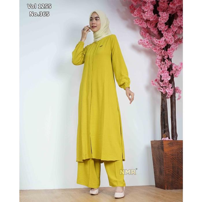 Terbaik Nmr Setelan Tunik Celana Rayon Crinkle Vol 1255-365