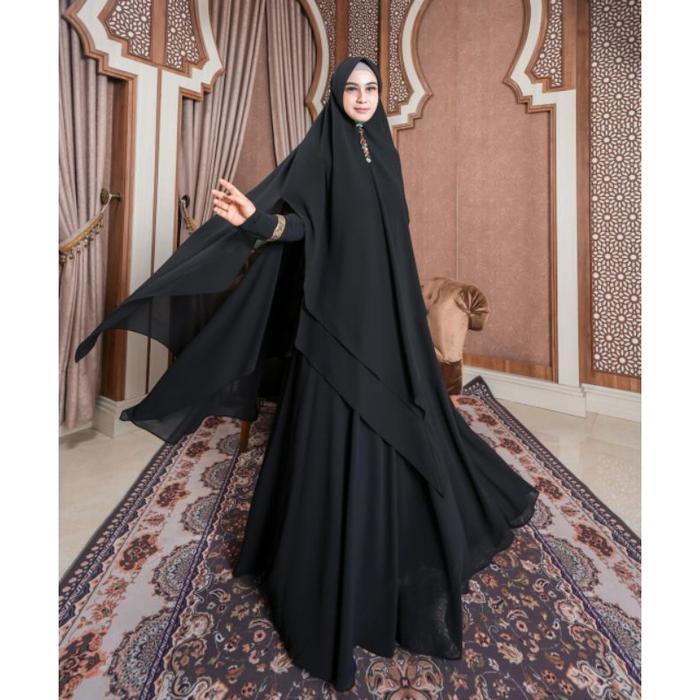 TERLSRISS BISA COD (GAMIS SET SYARI EDISI JUBAH EDISI UMROH HAJI SERIES BY DIJAH ORI PREMIUM GAMIS D