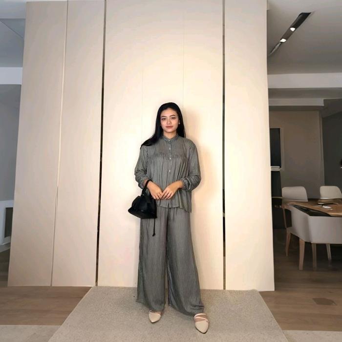 one set salur [kerut dada]/ setelan wanita