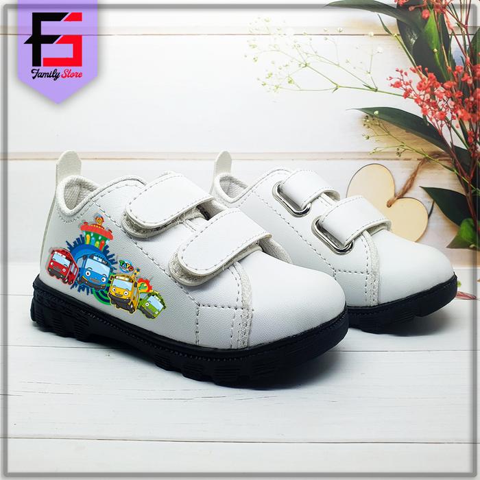 Sepatu Sneakers Anak TAYO Laki Laki Perempuan Trendy / Sepatu Kets Perekat Cowok Cewek Anak Fashion 